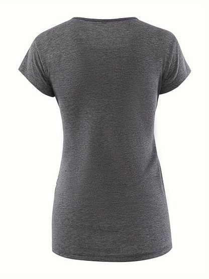 Set of 3 Women'S Short Sleeve Maternity Tops with Side Ruching for Breastfeeding