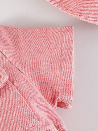 Baby Sky Blue Denim Utility Shorts - product view 23