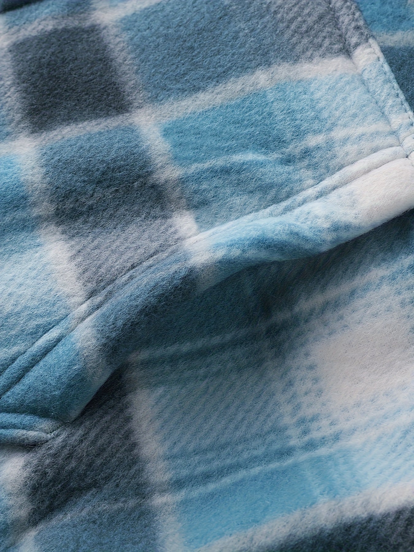 Men's Heavyweight Sweater Hooded Jacket - Full Zip Thick Snow Mountain Lined Flannel Plaid Shirt with Pockets, Casual Style, Perfect for Autumn and Winter, Hooded Collar, Regular Fit, Plaid Pattern, Men's Jacket