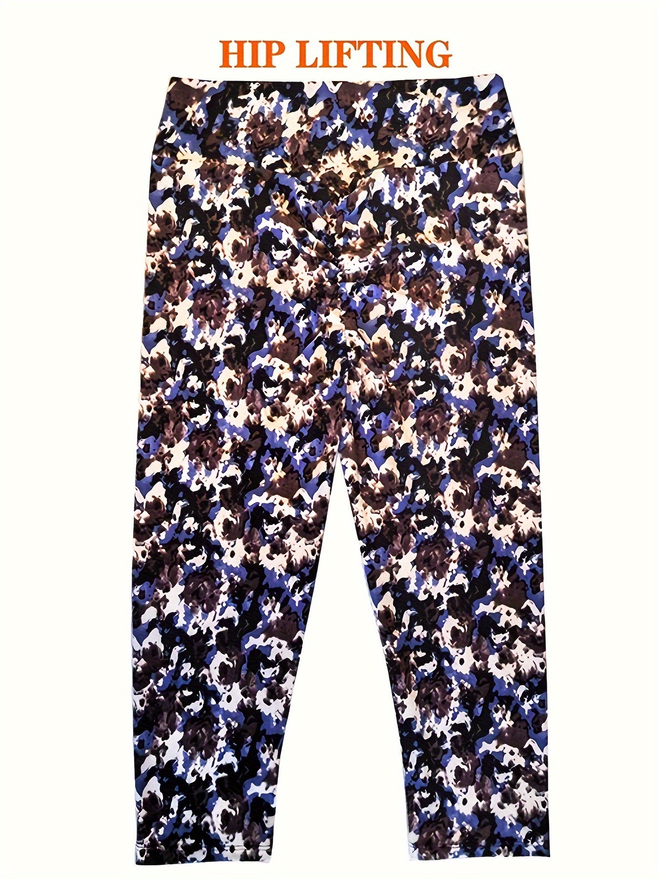 Women's High-Waisted Capri Leggings - Smooth Polyester Blend with Spandex, High Stretch, Three Quarter Length | Perfect for Yoga, Sports, Workout | Super Soft, Elastic Waistband, No Sheer