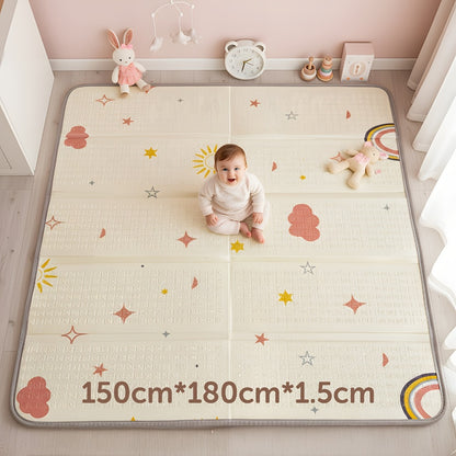 Baby Play Mat - Foldable Reversible Waterproof Padded