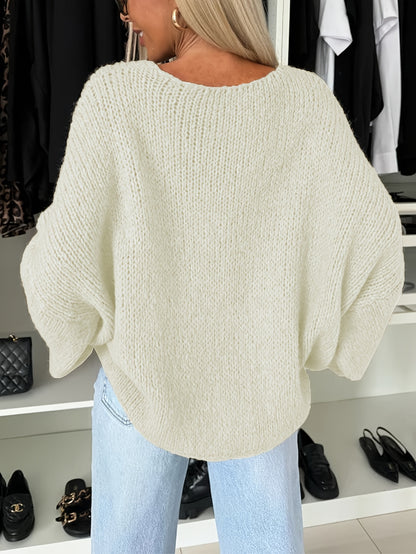 Women'S Oversized Bowtie Sweater Cardigan with Y2K Vibe Long Sleeves V Neck Open Front Casual Wear
