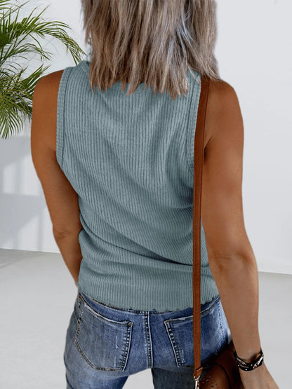 Casual Tees for Everyday Wear, Featuring Solid Color Vests with a Round Neck, Perfect for Spring And Summer