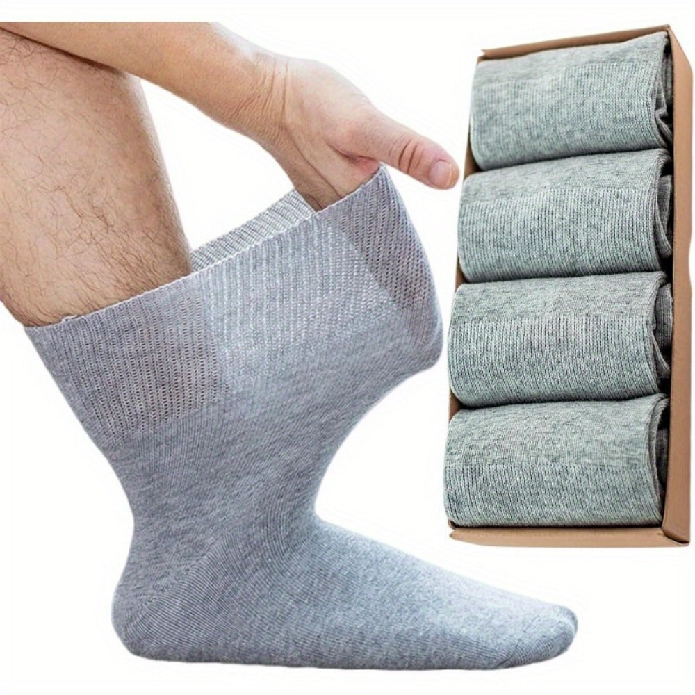 Men's Wide-Tube Socks - 4-Pair Pack - Loose-fit wide-tube design with arch support