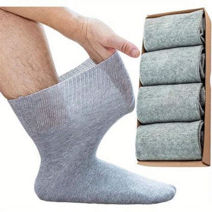 Men's Wide-Tube Socks - 4-Pair Pack - Loose-fit wide-tube design with arch support