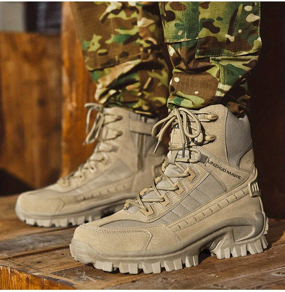 Men's Lightweight Durable High-Top Hiking & Tactical Boots - Multi-Scenario Boots for Outdoor Jungle Hiking & Operational Use. Slip-resistant And Long-lasting, They're Ideal for All-season Outdoor Hiking, Hunting Gear, And Adventure Travel.