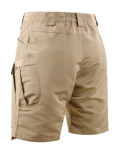 Men's Black+gray Polyester Cargo Shorts - product view 12