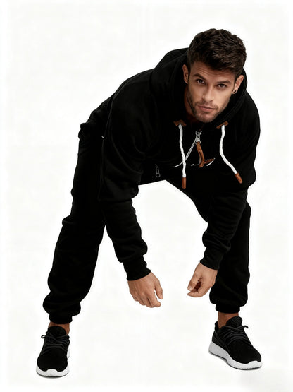 Men's Hooded Coveralls - Full-Zip One-Piece Design Style 4757