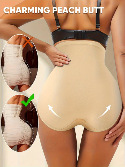 QUASTI 4pcs Seamless High Elasticity Underwear for Women- Lightweight& Durable High Waist Panties Soft& Comfortable