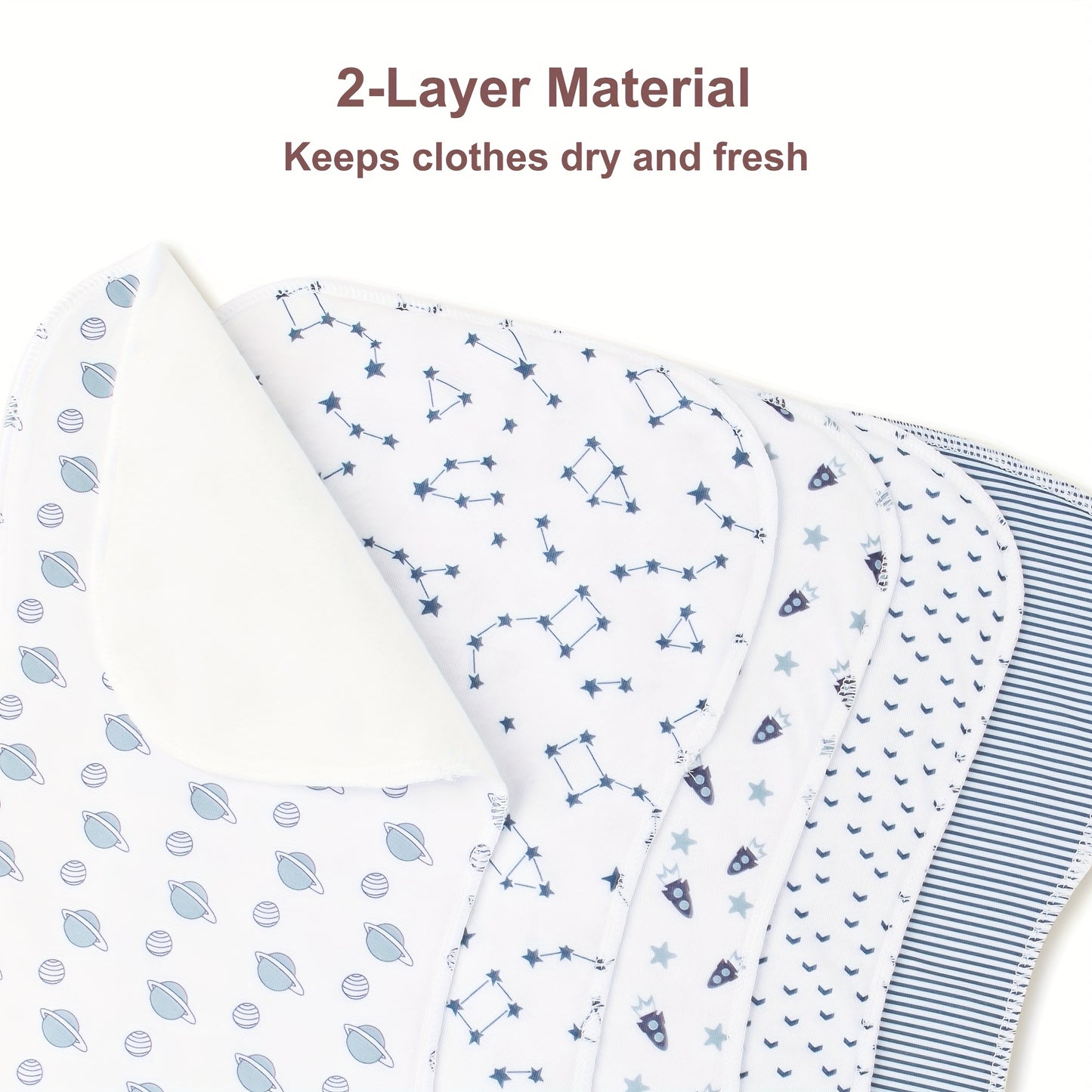 10pcs Burp Cloths for Baby Boys And Girls - Baby Burp Cloth, Baby Washcloths, Burp Rags, Large Neutral Burp Clothes for Newborn