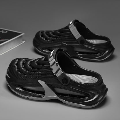 Men's Slippers - Non-Slip Sole Slip-On for Beach & Water