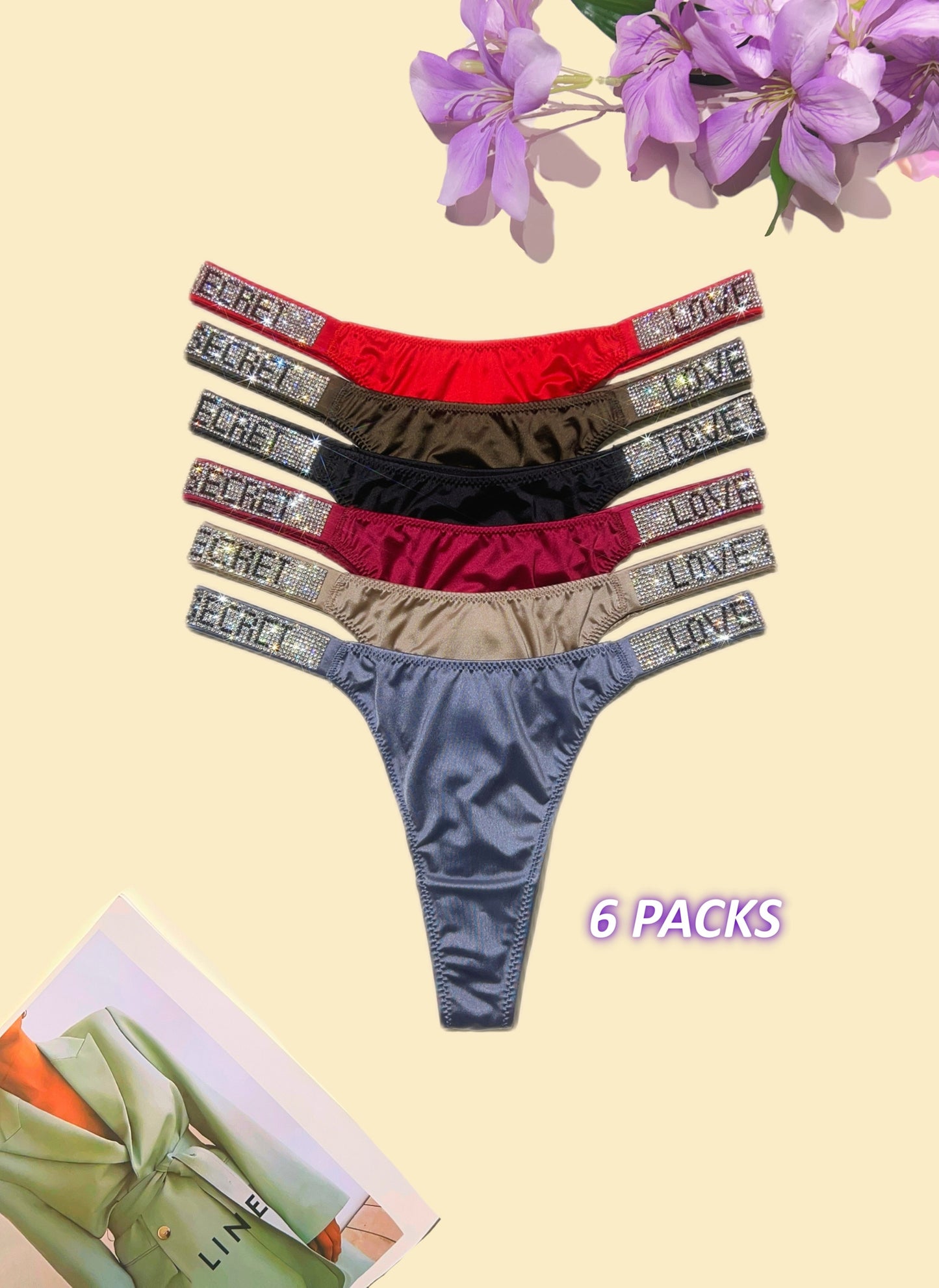 Classical Design6-sets Highwaist Panties