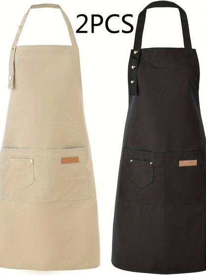 Artist & Chef Apron - Professional Painting, Pottery & Baking Apron with Adjustable Buckle Straps & Utility Pockets, Perfect Valentine's Day & Christmas Gift for Couples