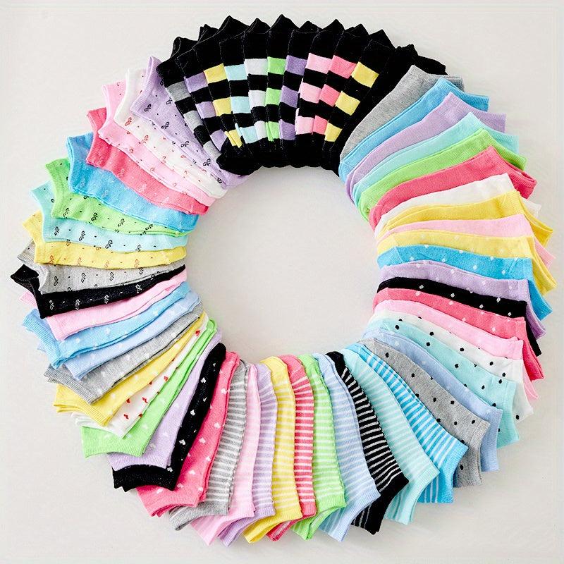 20 Pairs of Women'S Socks Featuring Soft And Cozy Materials, Made from Breathable Fabrics, Delivered in a Variety of Vibrant Candy Colors. Perfect for Everyday Use, Combining Comfort with Style, And Ideal As Gifts for Special Occasions