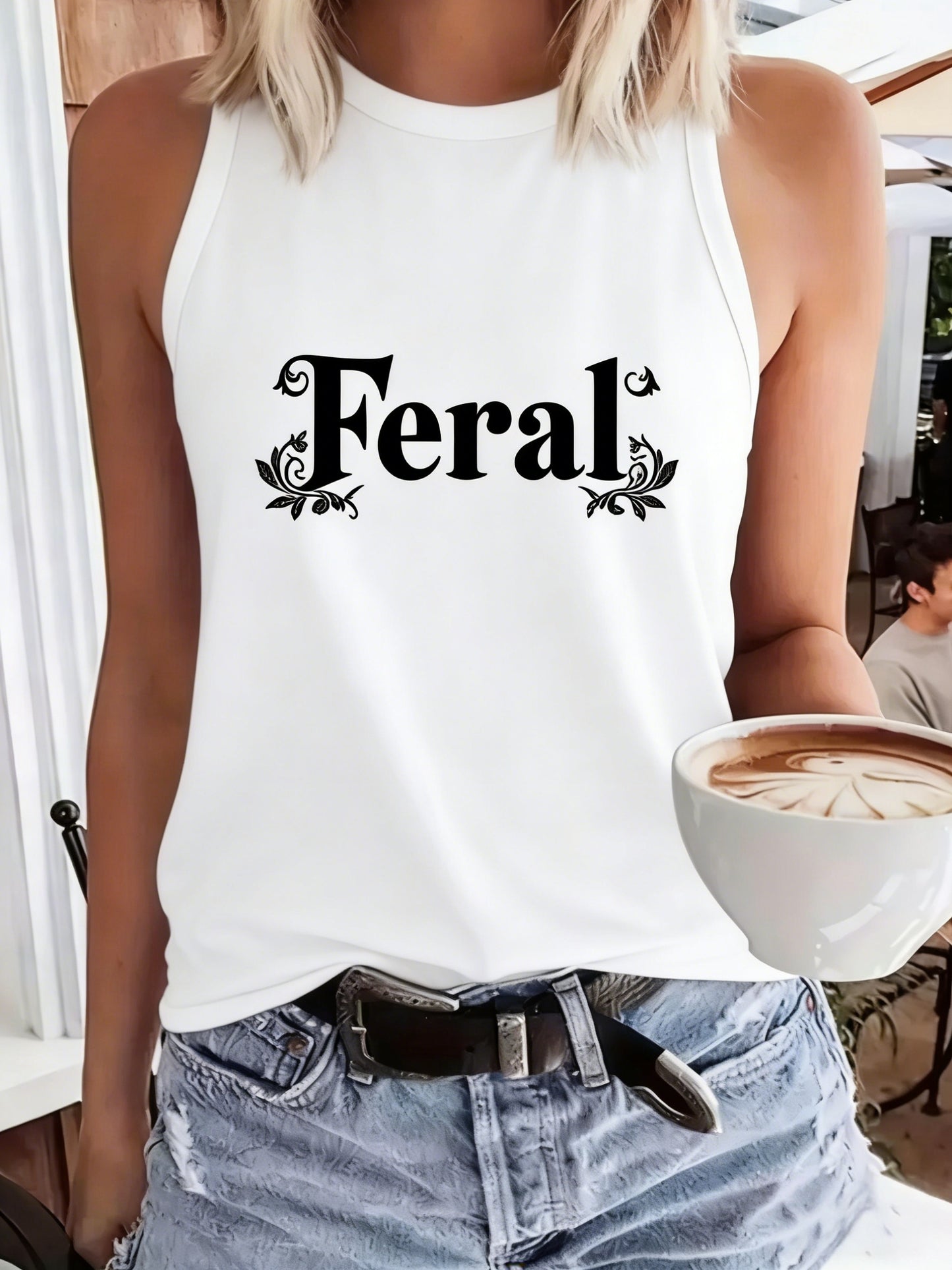 Crew Neck Tank Top for Women - Casual Round Neck Sleeveless Shirt with Polyester Fabric - Fashionable & Breathable Vest for All Seasons