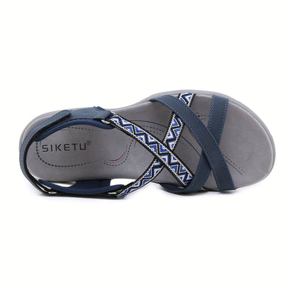 Women'S Sports Sandals, Outdoor Casual Shoes With Adjustable Elastic Bands And Arch Support, Summer Non Slip Fashionable Beach Sandals