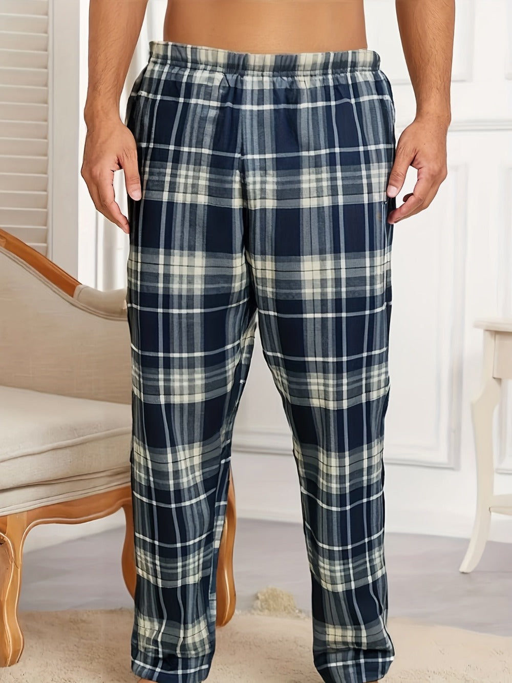 Men's Pajama Pants - Plaid Style 692645