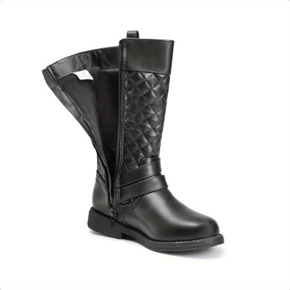 DREAM PAIRS Girls Knee High Fashion Riding Boots