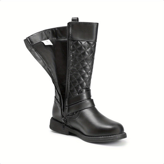 DREAM PAIRS Girls Knee High Fashion Riding Boots