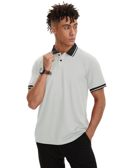 6pcs - Men's Polo Shirt Short Sleeve Sports Golf Polo Shirt Men's Casual Summer Outdoor T-shirt