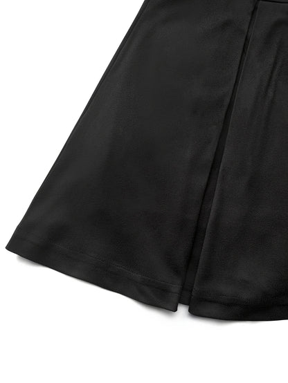 Women's Black Polyester High-Waist Shorts - product view 29