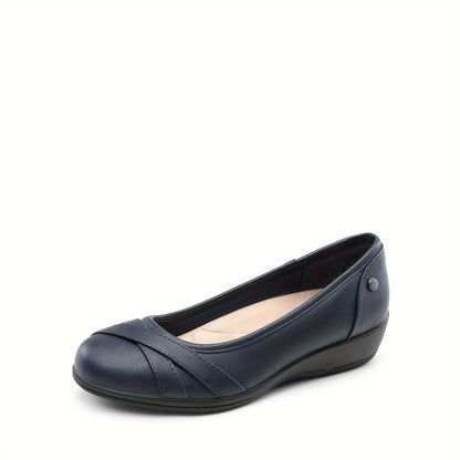 Casual Flat Shoes for Women with a Comfortable Round Toe And Low Heel, Ideal for Long Walks And Standing at. Soft-Soled Brand Shoes, Perfect As a Gift for Ladies.