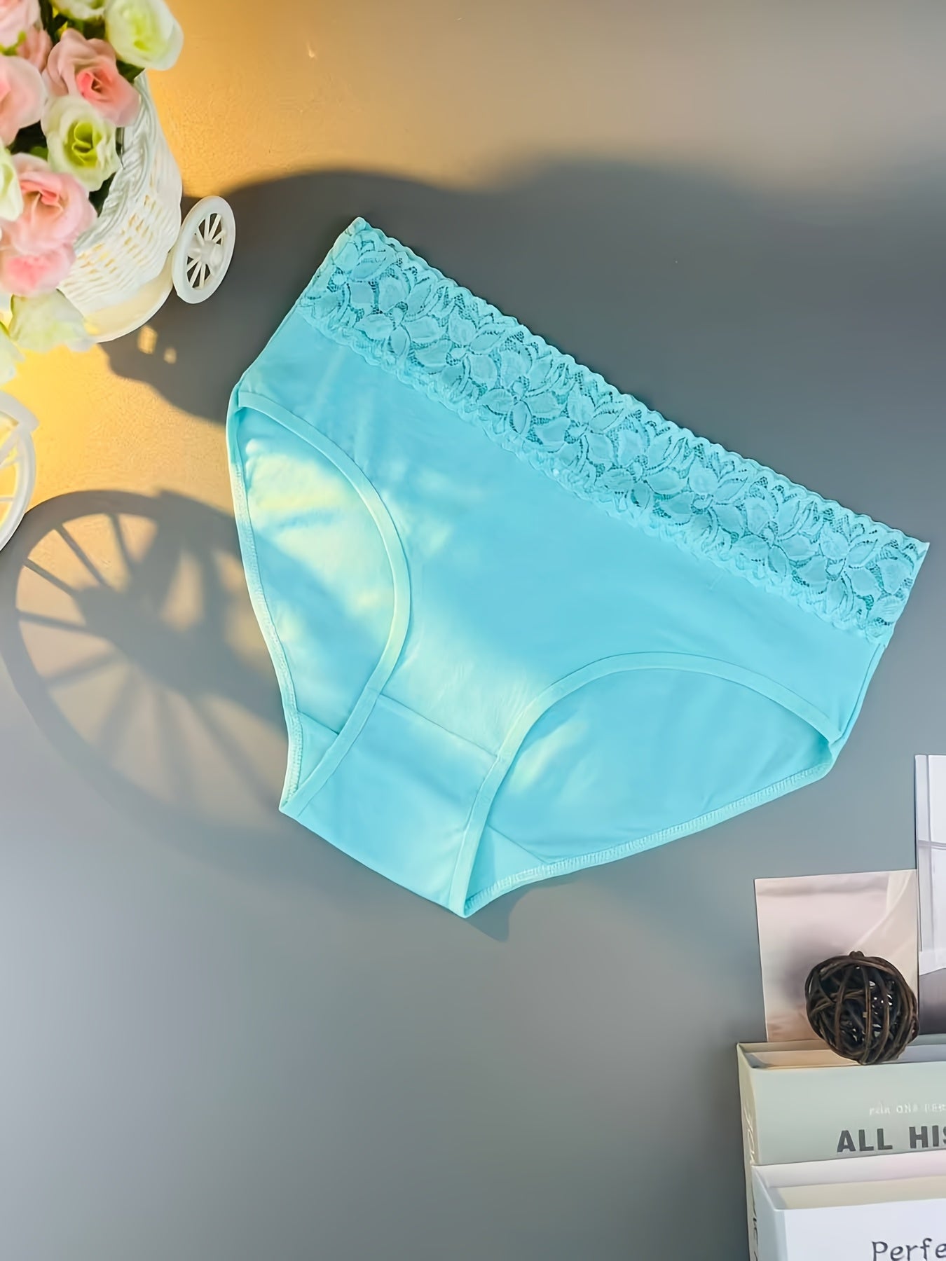 20pcs [Curve Lady Lingerie] Women'S Lace Underwear Full Collection, Solid Color High-Elasticity Full-Coverage Briefs, Hip-Hugging Triangle Panties Lingerie, Breathable For Casual Attire Or Special Occasions (Sexy Versatile)( Colors Random Delivery)