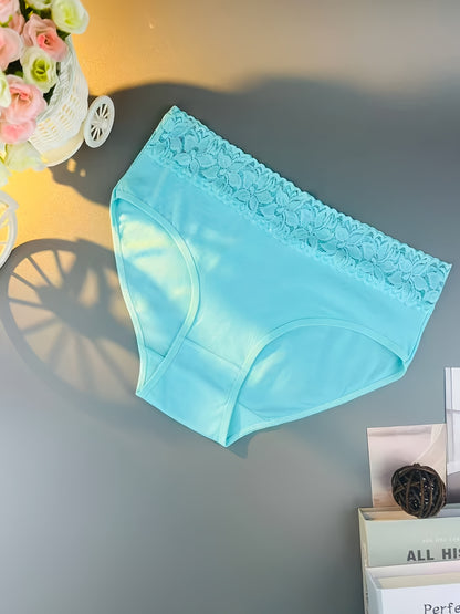 20pcs [Curve Lady Lingerie] Women'S Lace Underwear Full Collection, Solid Color High-Elasticity Full-Coverage Briefs, Hip-Hugging Triangle Panties Lingerie, Breathable For Casual Attire Or Special Occasions (Sexy Versatile)( Colors Random Delivery)