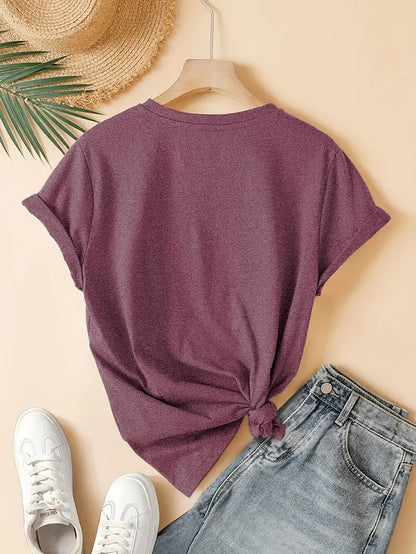Brick Red Floral T-Shirt - product view 9
