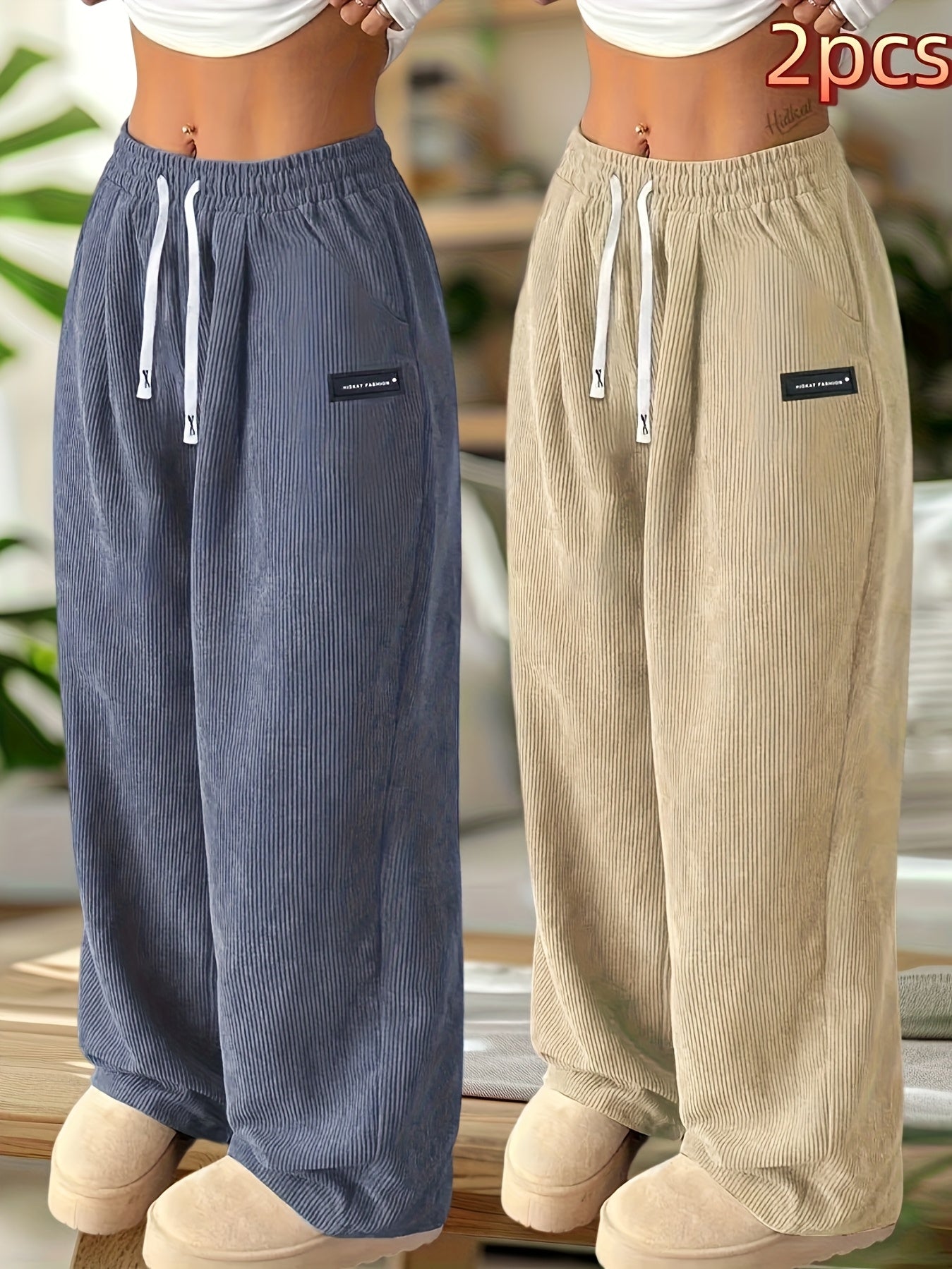 Women's Apricot+blue Pants - product view 24