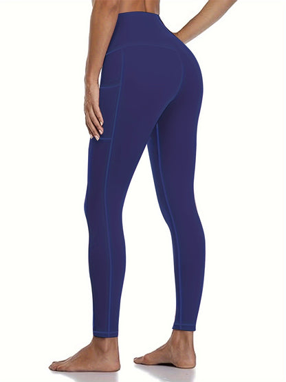 2026 5-Pack Plus Size Sports Leggings For Women, High-Waisted Cropped Yoga Pants With Pockets, Fitness Running Compression Tights, Game Day Fan Gear for Football and All Fans
