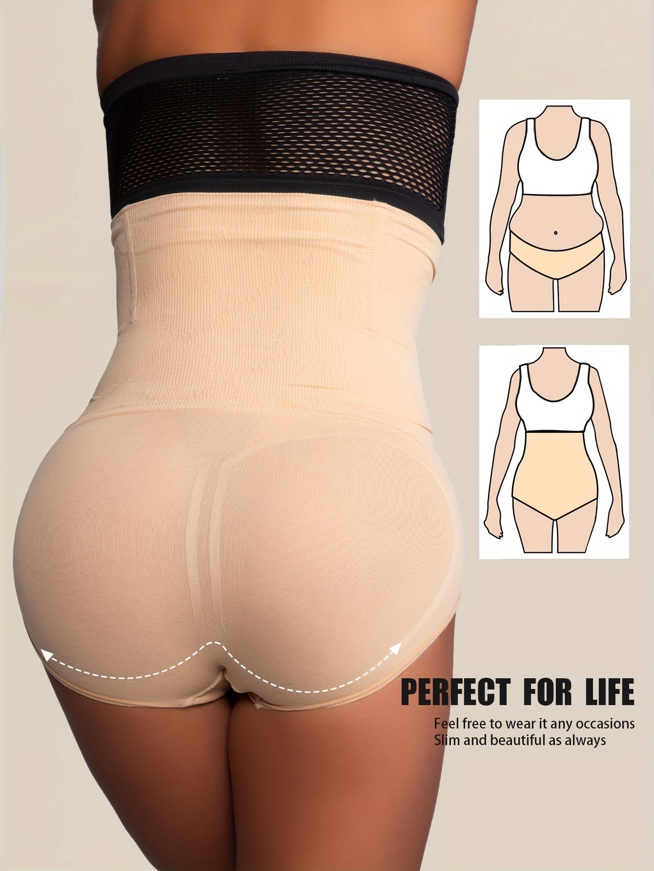 High-Waist Tummy Control Shapewear Panties for Women - Waist Trainer, Butt Lifter & Body Shaper Underwear