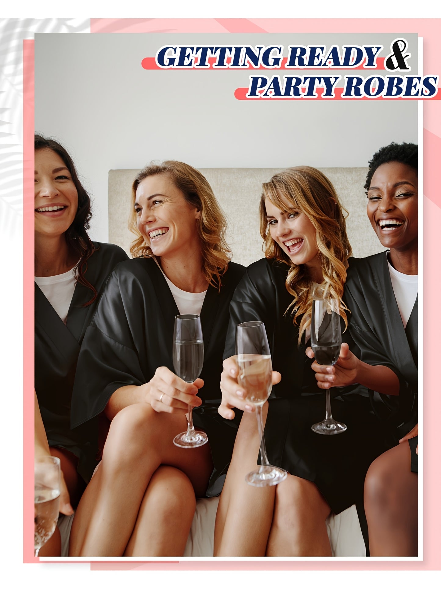 [Lightweight Satin Kimono Robes] 12pcs Lightweight Satin Women's Kimono Robes | V-Neck Short Kimono for Weddings, Bridal Showers & Birthday Parties (Black), Bridal Party Attire, Sophisticated Craftsmanship