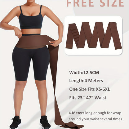 Women Waist Trainer Bandage Wrap Sauna Belt Long Torso Tummy Wraps Belly Body Shaper Waist Trimmer Belt