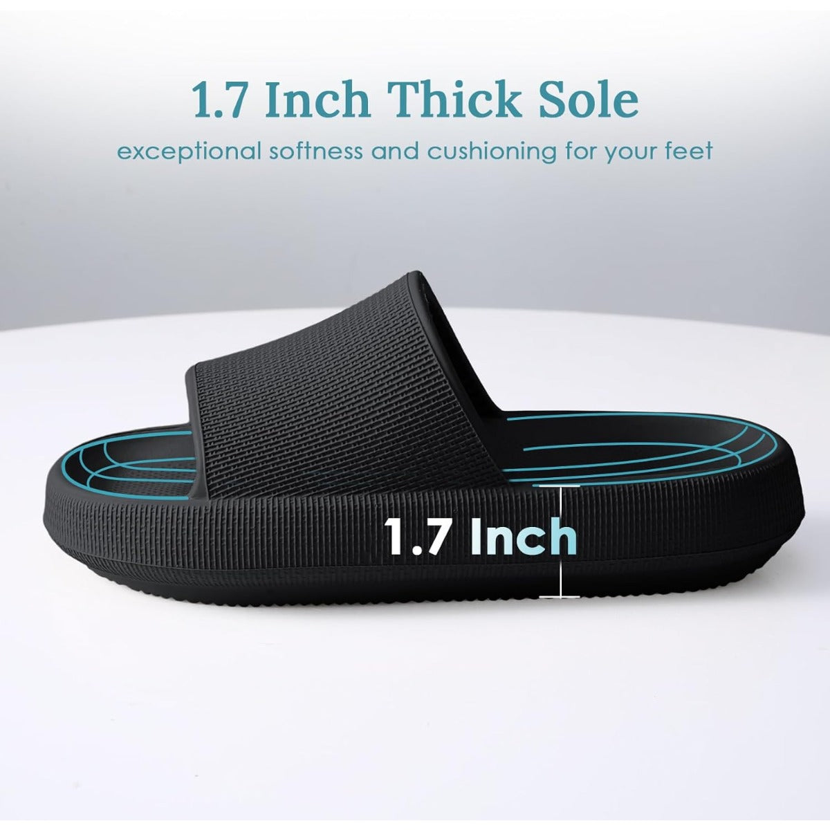 Men's and Women's Bathroom Indoor Slippers, Men's Quick-Dry Slippers, Arch Support Shower Shoes with Cushioned Soles