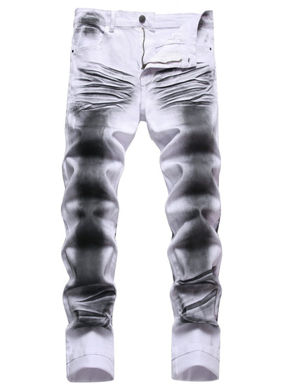 Men's Slim Fit Jeans - Classic Wash Clean Finish Streetwear 032037