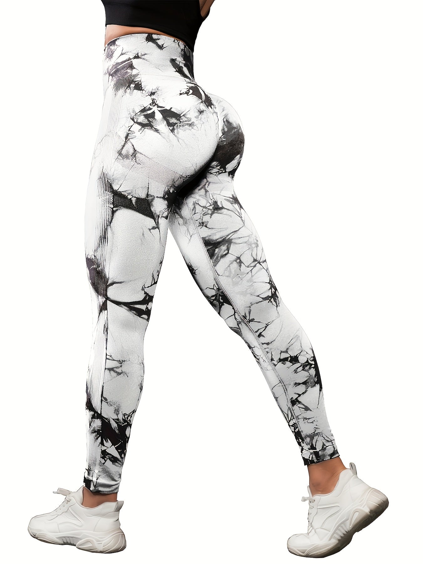 5pcs Set of Women'S High-Waisted Leggings - Soft, Supportive Leggings Designed for Running, Yoga, The Gym, And Other Workouts
