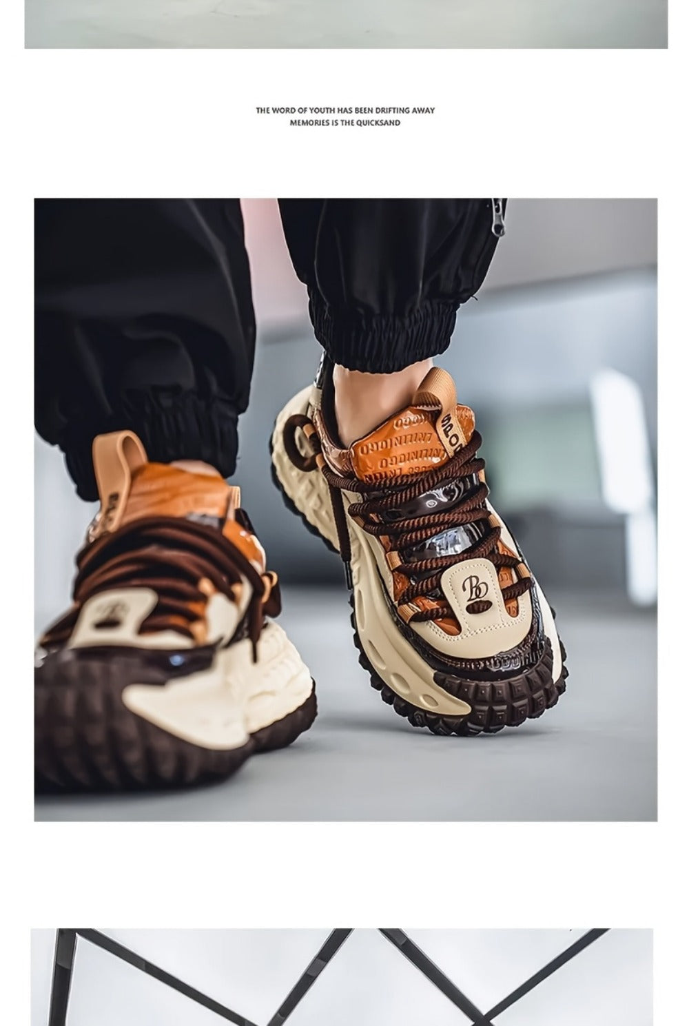 Men's Sneakers - Non-Slip Sole Platform Sole for Outdoor & Travel 515301