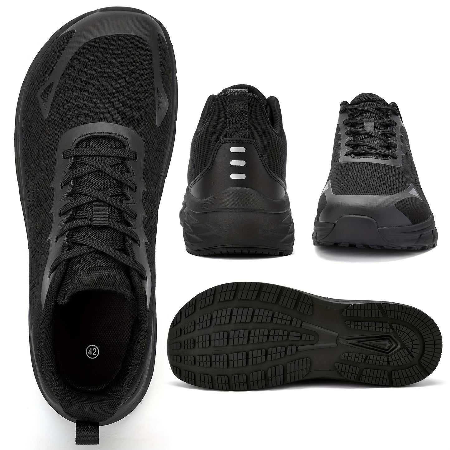 Men'S Wide Toe Casual Sneakers - Non-Slip, Shock-Absorbing, Lightweight, Breathable, And Comfortable for Everyday Wear