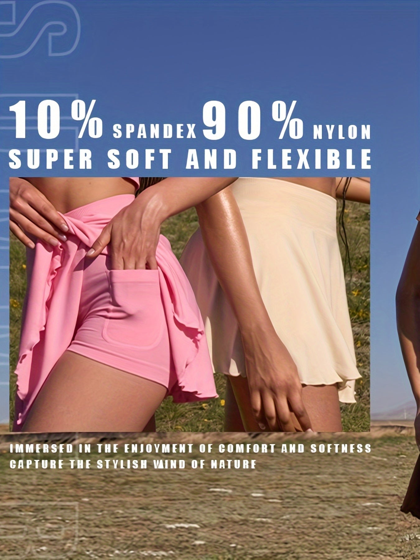 4 Pack Women's Sport Skirts with Pockets - Elegant Midi, Breathable Polyester-Spandex Blend, Non-See-Through, Perfect for Yoga, Running, Tennis | Available In Black, Light Grey, Pink, Khaki