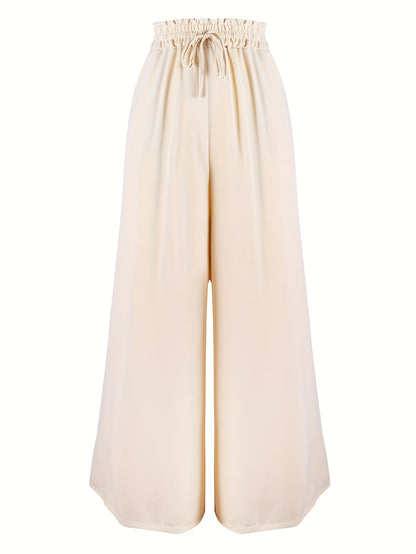 Temperament Commuter Style Loose Drapey Pants With Wide Leg Pants Seasonal Wear Women Drapey High Waist Casual Pants Women'S Elegant Casual Pants