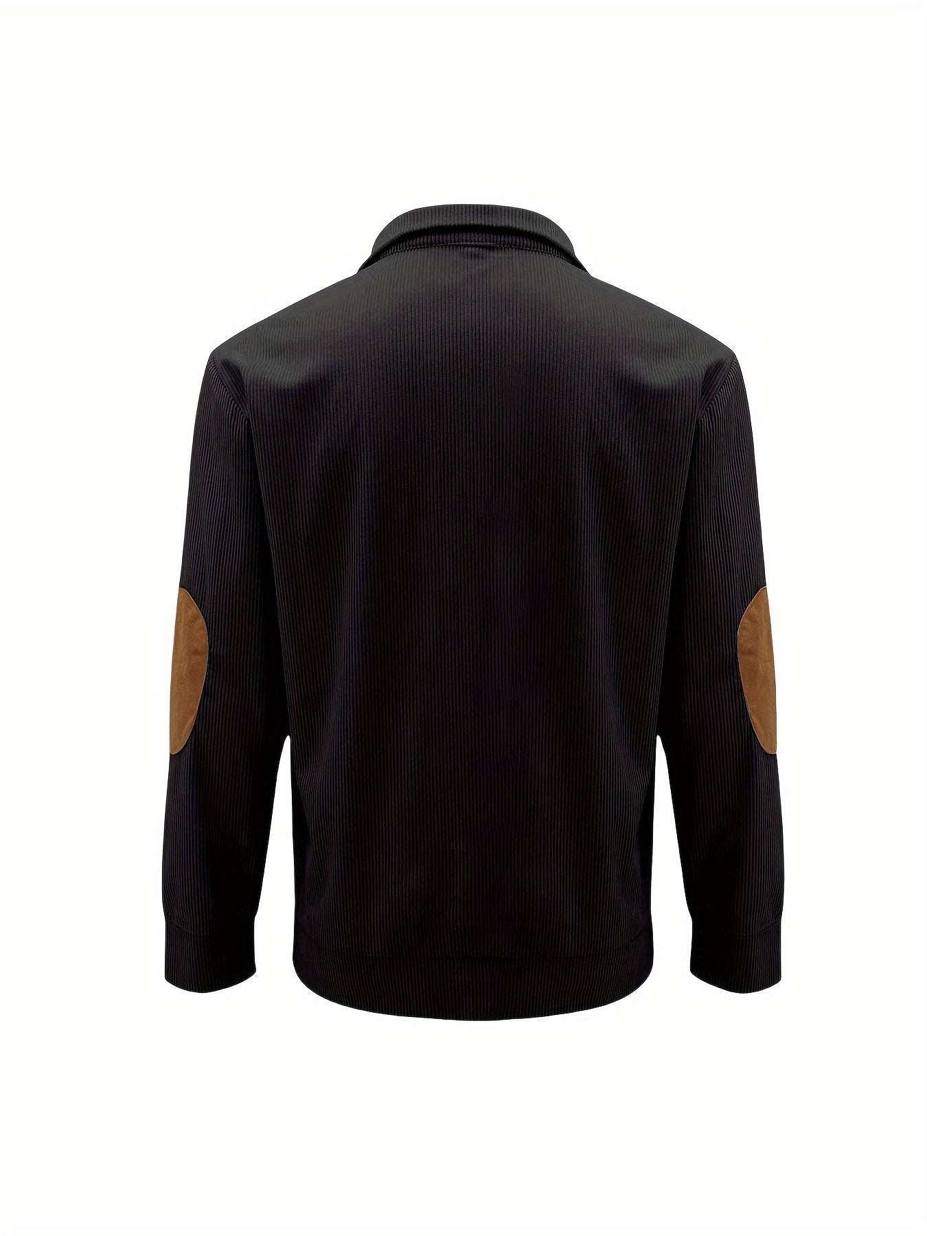 Men'S Autumn And Winter Outdoor Loose Jacket, Corduroy Casual Stand Up Collar, Long Sleeved Button Hoodie, Men'S