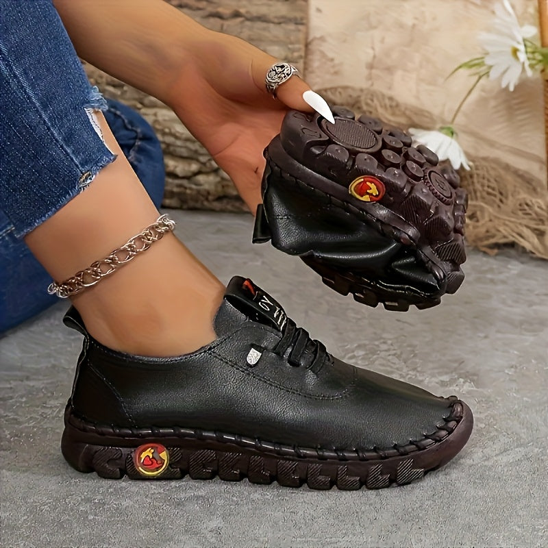 Ladies Handmade Breathable Oxford Shoes - Lightweight Lace-up Walking Shoes, Anti-slip Soles, Decorated with Tassels - Cas Low-top Design In Beige Brown, Suitable for Daily Wear All Year Round, High-quality Craftsmanship, Ladies Shoes, Women Shoes