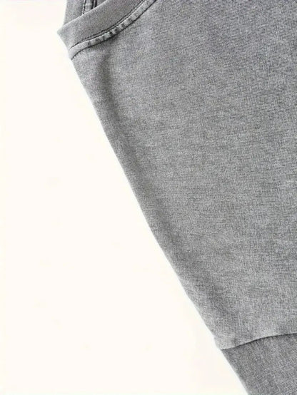 Men's Retro Pure Cotton Washed Print T-Shirt - Trendy Fashion Style, Eye-Catching Patterns, Comfortable Casual Wear, Perfect for Streetwear, Outdoor Adventures, Travel, Ideal Gift for Family, Friends, and Colleagues, Festive Party Attire