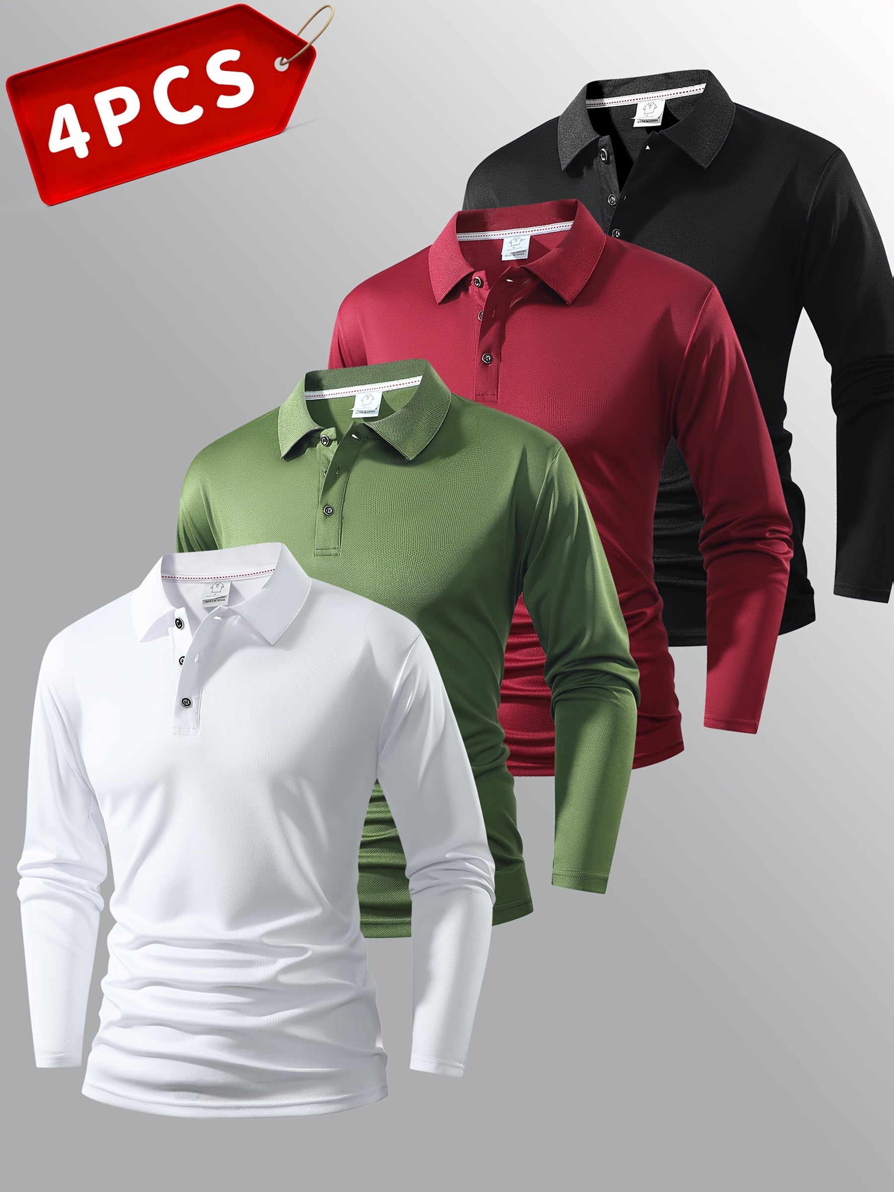 Men's Black/White/Grey/Navy Blue Polyester Shirt - product view 1