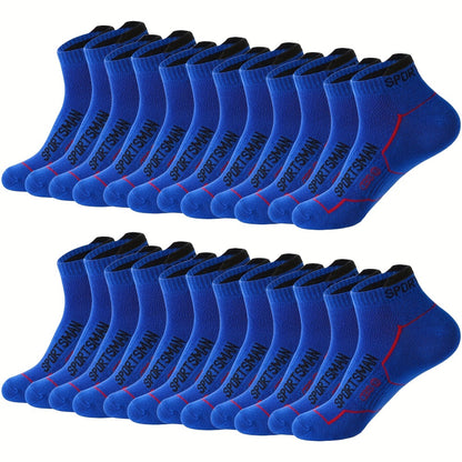 Men's Athletic Ankle Socks - 12-Pair Pack