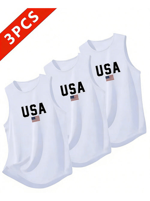 Men's Graphic Print Tank Top - Sleeveless Style 5669