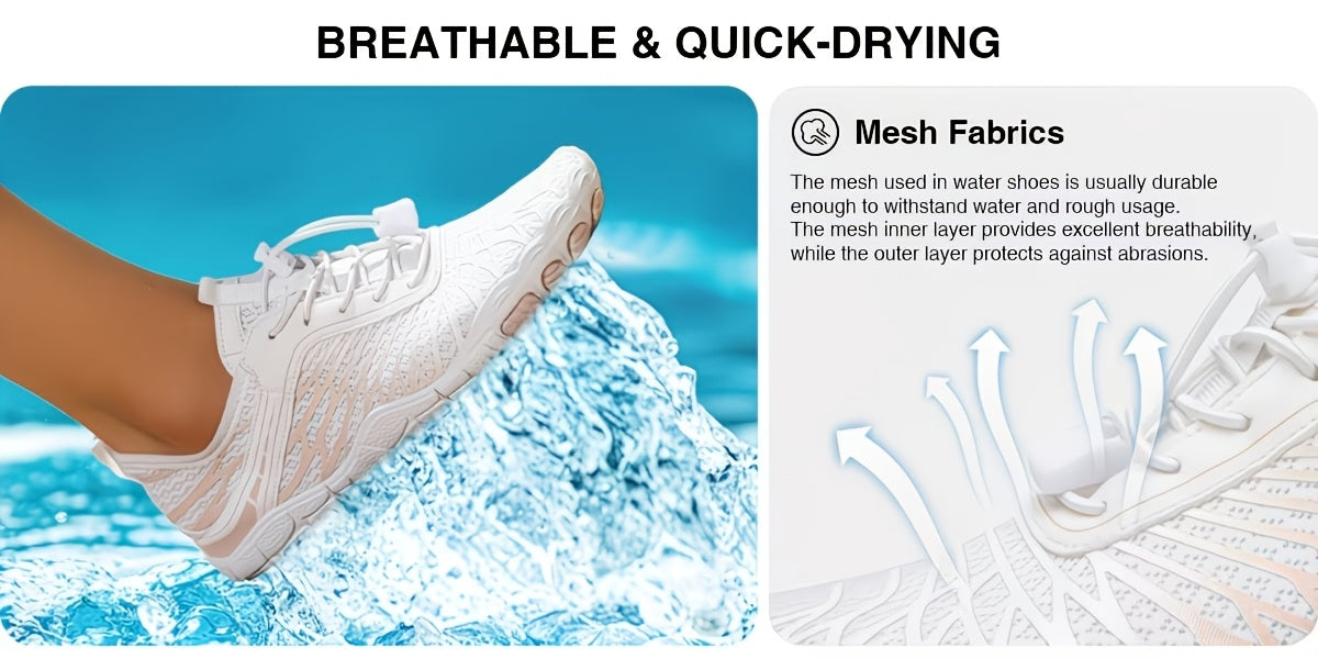 Women'S Barefoot Walking Shoes, Water Shoes for Women, Athletic Walking Footwear with Wide Toe Box, Non-Slip Breathable Lightweight Barefoot Vitality Water Shoes for Women, Beach Pool Swim Women'S Shoes