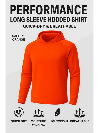 Men’s Sun Protection Hoodie – Cooling, Moisture-Wicking, Outdoor Activewear