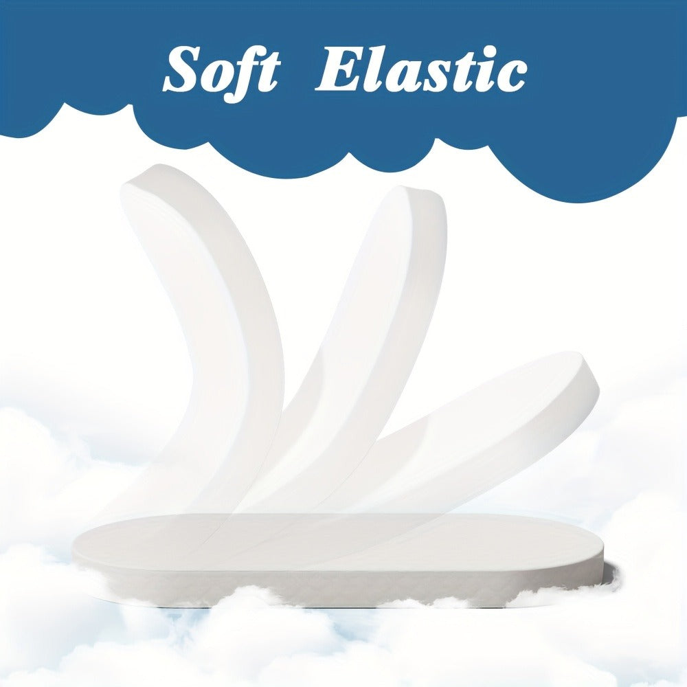Crib Mattress - Waterproof Breathable Oval-Shaped Bassinet